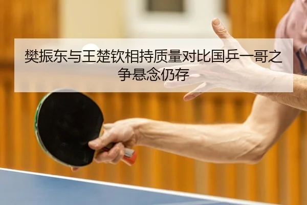 樊振东与王楚钦相持质量对比国乒一哥之争悬念仍存